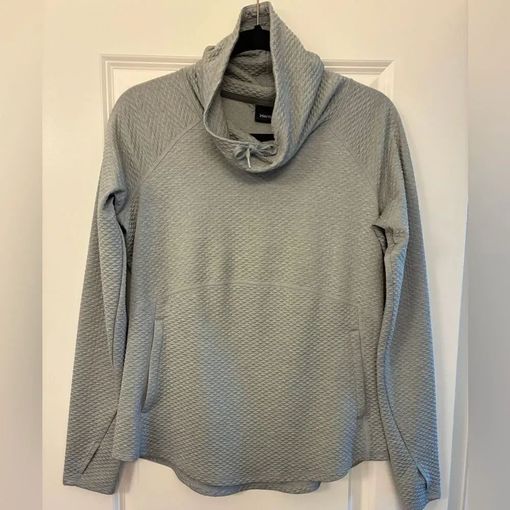 MARMOT Funnel Neck Long Sleeve Pullover Gray Women’s Size Medium